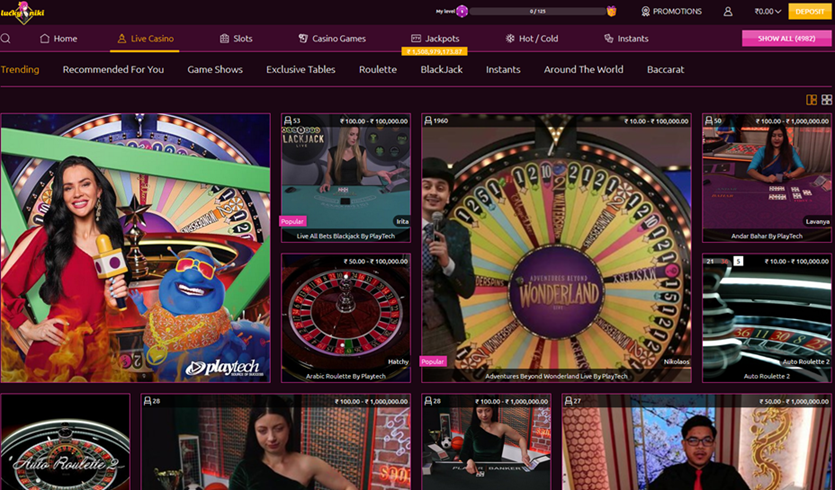 LuckyNiki - Best Online Casinos in India