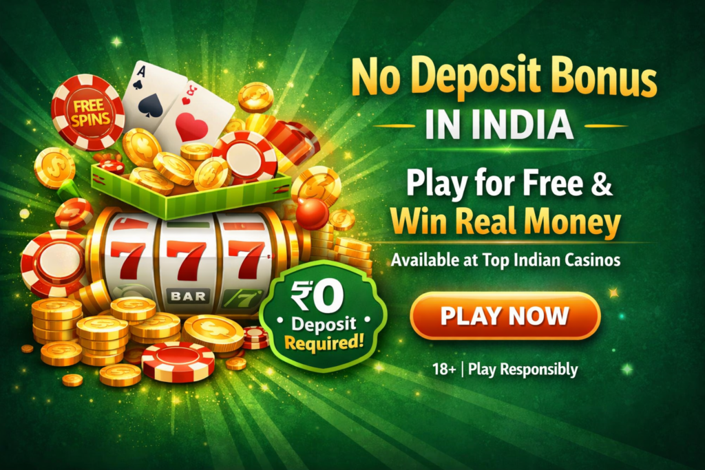 No Deposit Bonus in India - Play for free and win real money